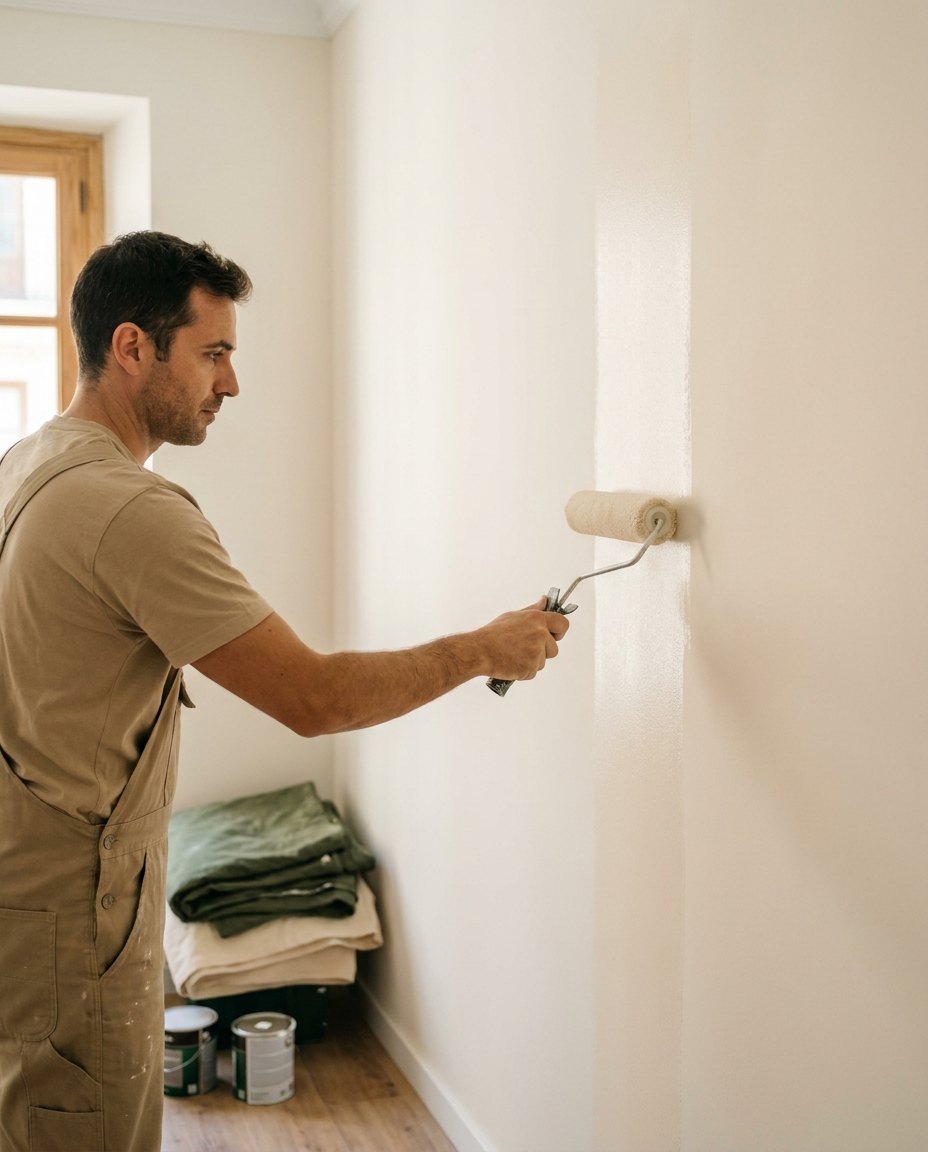 Pintura de interiores en una vivienda